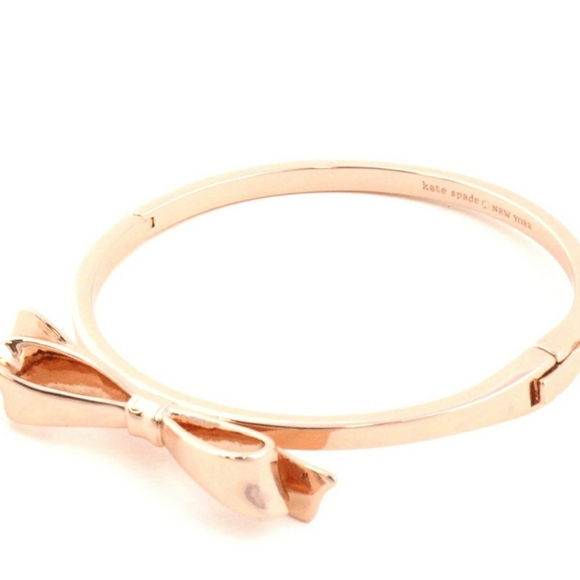 Kate Spade Rose Gold Love Note Bangle Bracelet - Picture 2 of 4